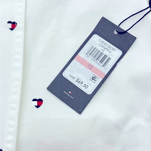 Tommy hilfiger Womens Twill Skort Mini Embossed heart ❤️ Logo - Picture 4 of 6